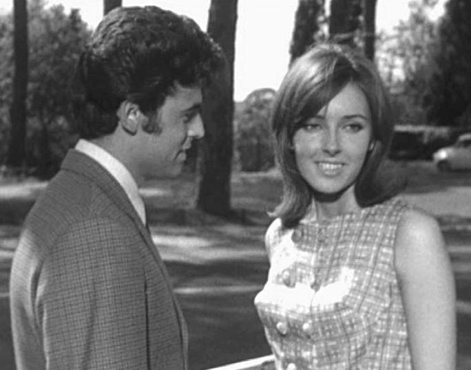Little Tony and Eleonora Brown in a scene from the film Cuore matto … matto da legare in 1967.