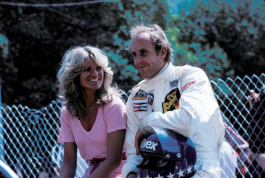 Hans-Joachim 'Striezel' Stuck with a girl. US GP Long Beach, 1979.