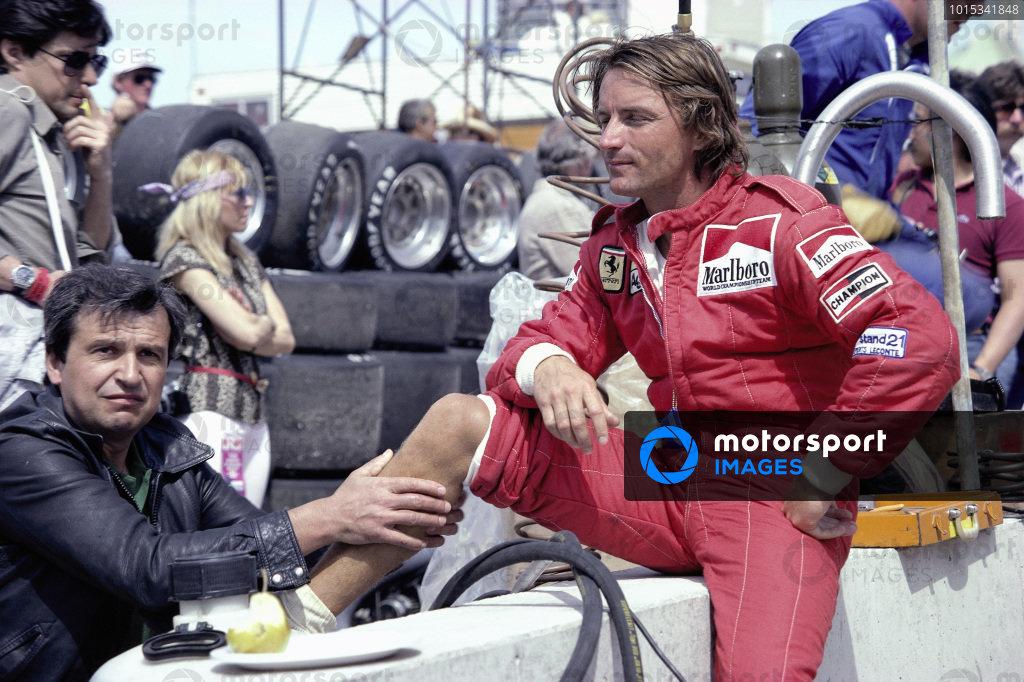 Rene Arnoux, Ferrari, on Sunday, March 27, 1983.