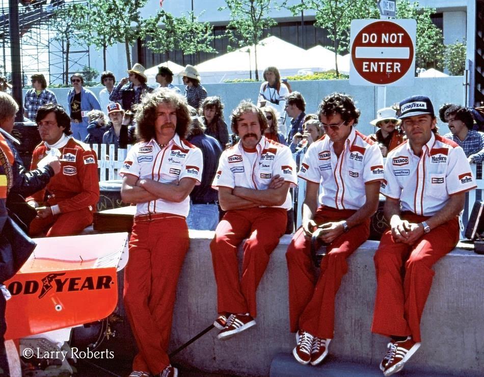 McLaren team at Long Beach.