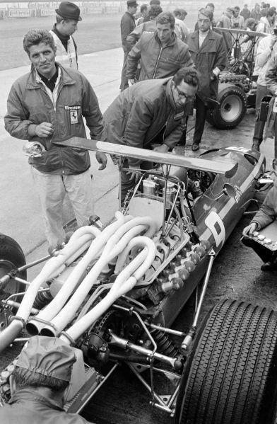Mauro Forghieri at the 1968 German Grand Prix.