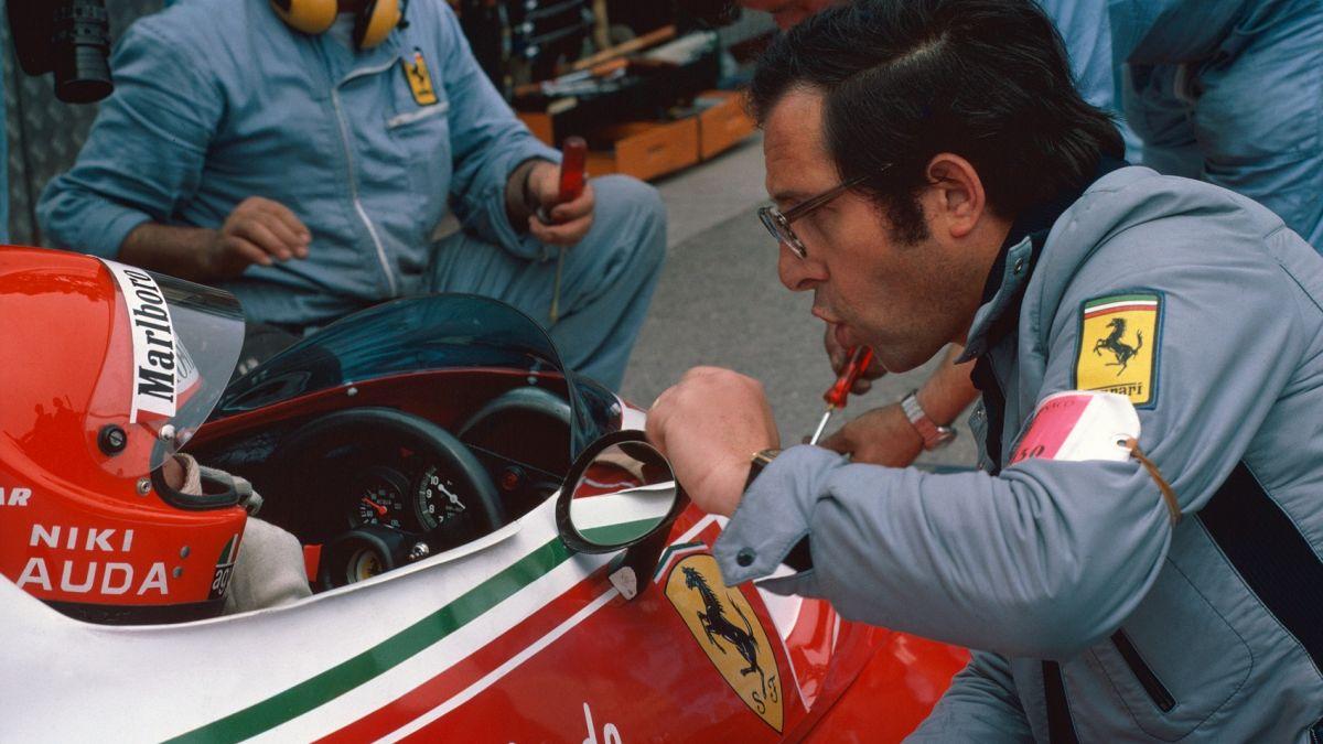 Mauro Forghieri with Niki Lauda.