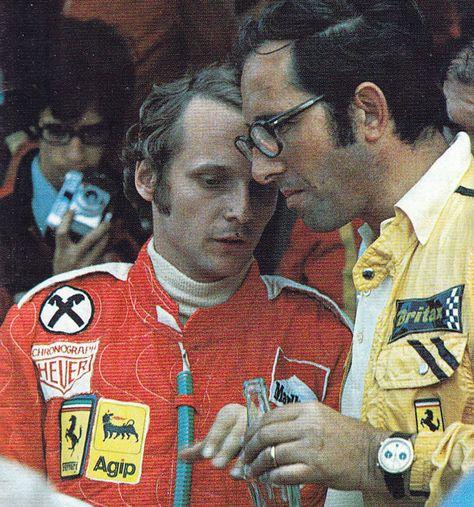 Mauro Forghieri and Niki Lauda.