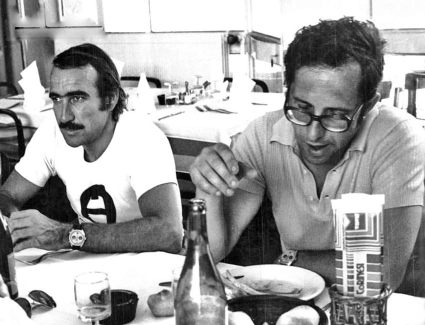 Mauro Forghieri with Clay Regazzoni.
