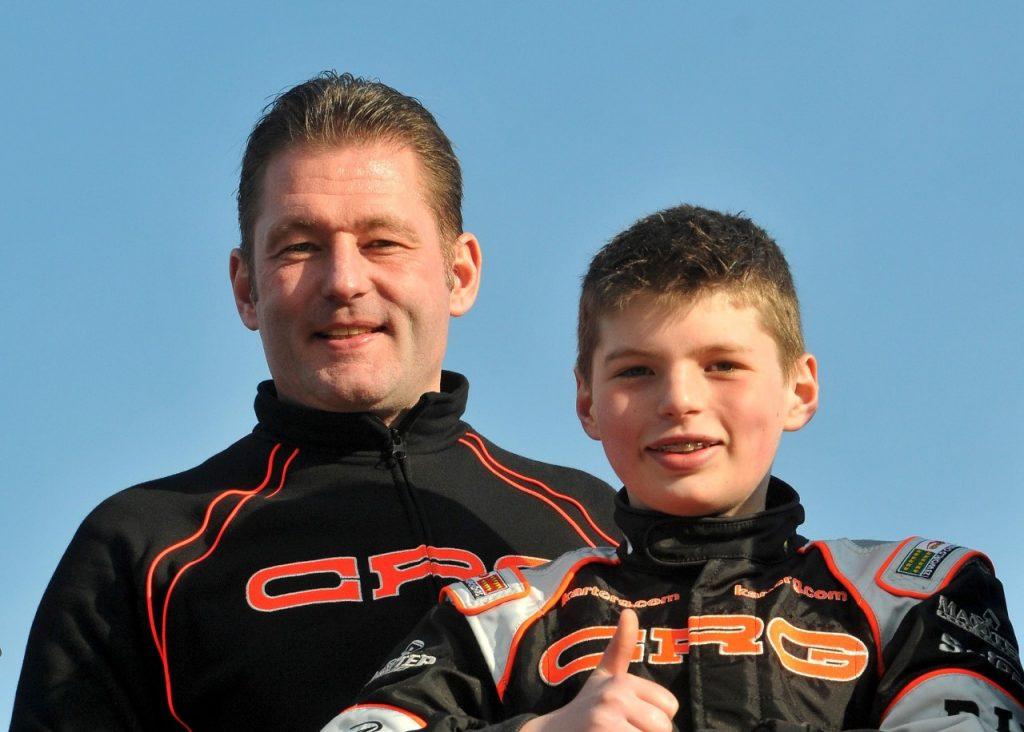 Jos Verstappen and his son Max.