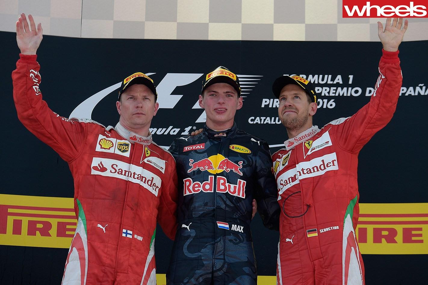 Max Verstappen, Red Bull F1 Racing, podium Spanish GP.