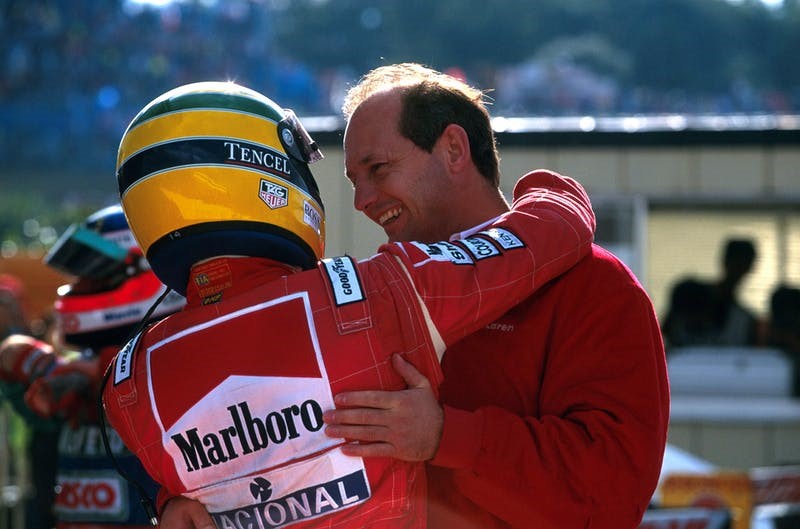 Ron Dennis with Ayrton Senna.