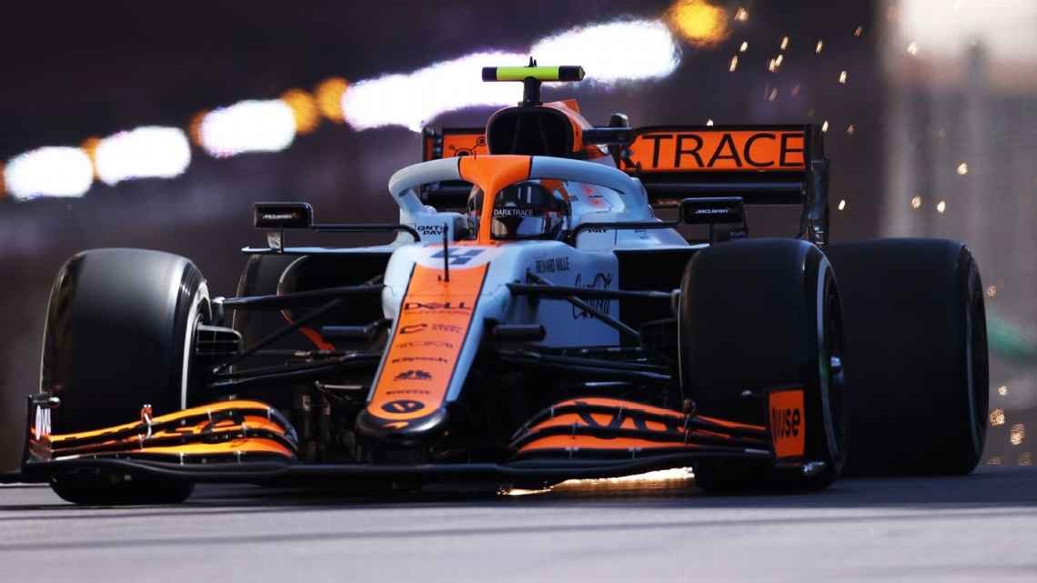The McLaren-Gulf livery is a one-off for this weekend's Monaco Grand Prix. 