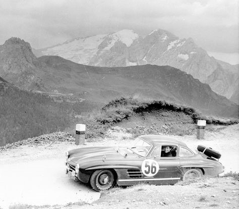 A Mercedes-Benz in action.