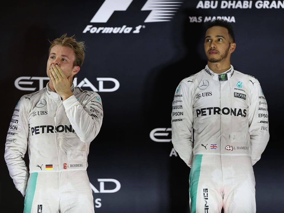 Lewis Hamilton and Nico Rosberg.
