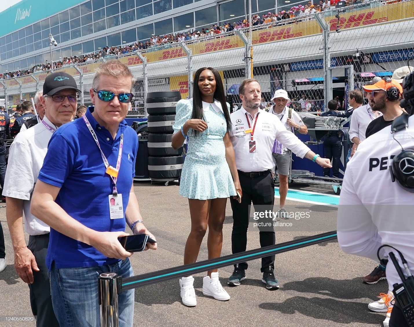 08 May 2022, US, Miami: Motorsport: Formula 1 World Championship, Miami Grand Prix, race: Tennis player Venus Williams attends the race. 