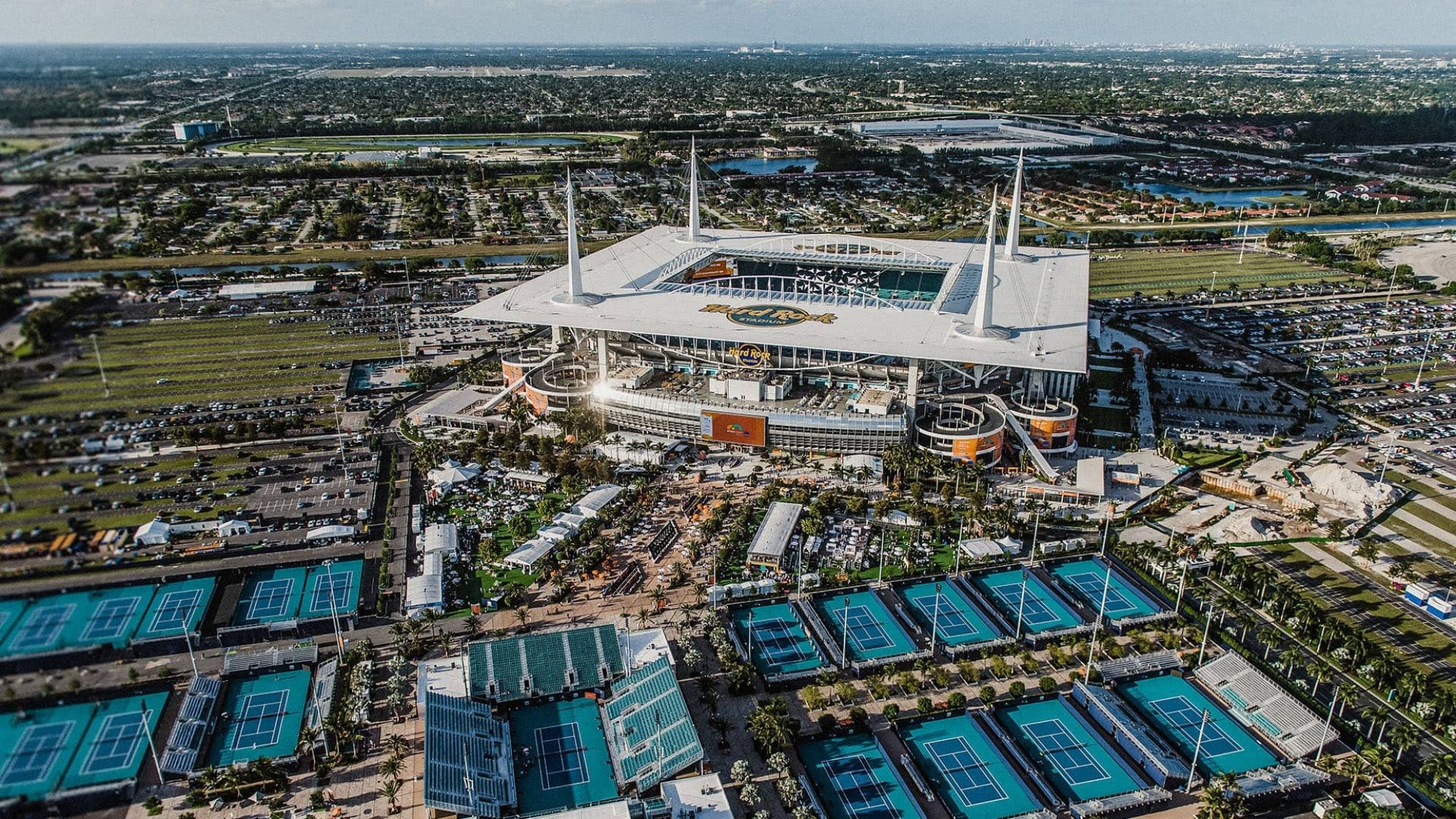 The Hard Rock Stadium complex in Miami Gardens.