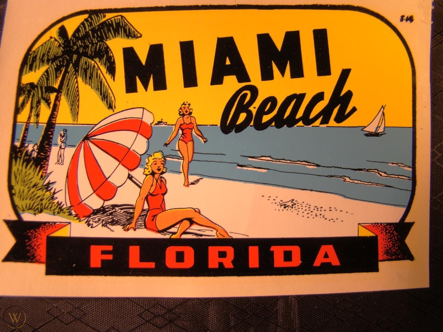 A poster of Miami Beach.