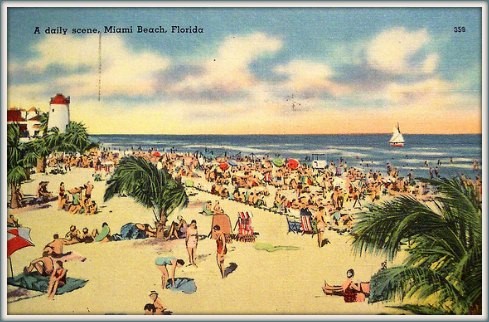 A poster of Miami Beach.