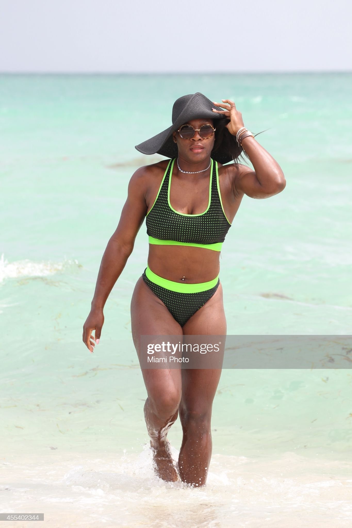 Serena Williams is seen on September 13, 2014 in Miami, Florida. 