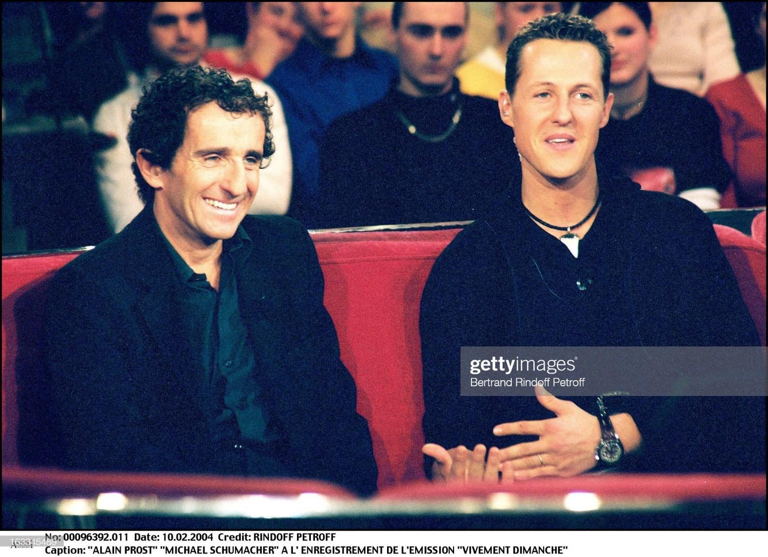 Alain Prost and Michael Schumacher. 