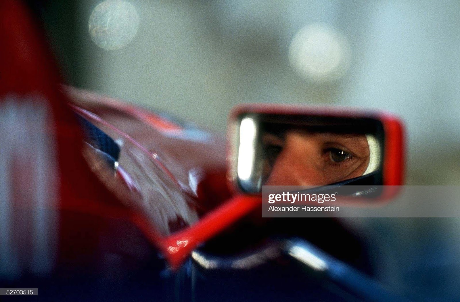 Michael Schumacher in a Ferrari at the Australian Grand Prix in Melbourne on March 12, 1996.