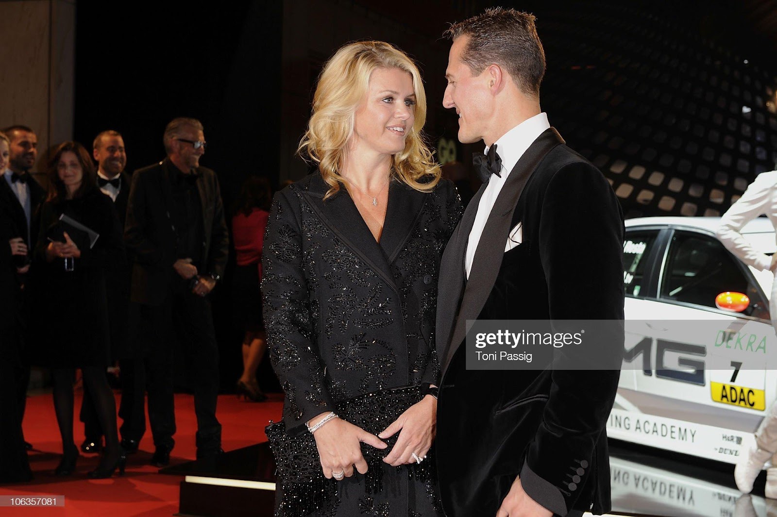 Michael Schumacher and wife Corinna attend the GQ Men of the Year 2010 award ceremony at Komische Oper on October 29, 2010 in Berlin, Germany.