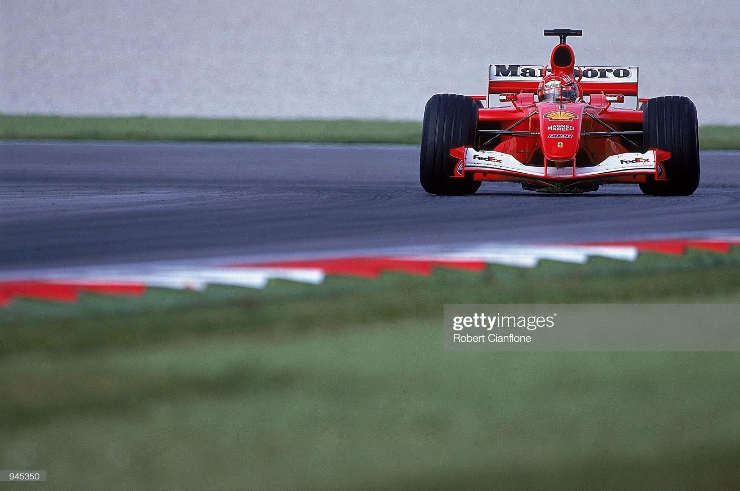 18 Mar 2001: Ferrari driver Michael Schumacher in action during the F1 Malaysian Grand Prix at the Sepang International Circuit.