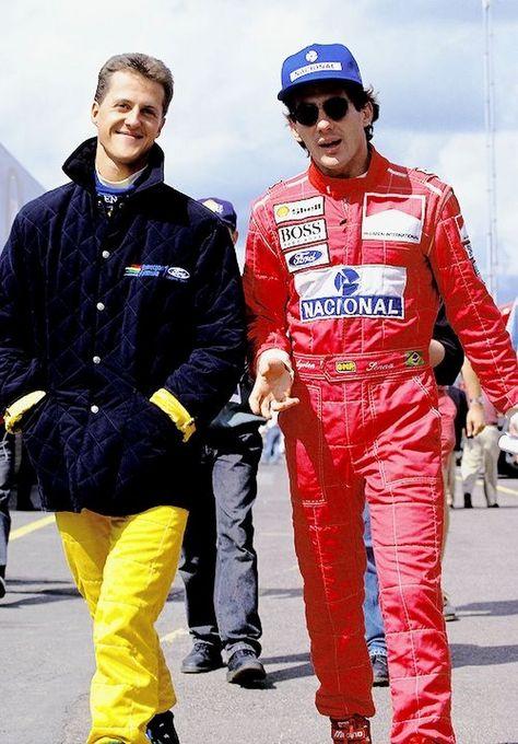 Michael Schumacher and Ayrton Senna.