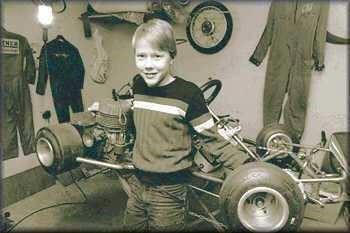 A young Mika Hakkinen.