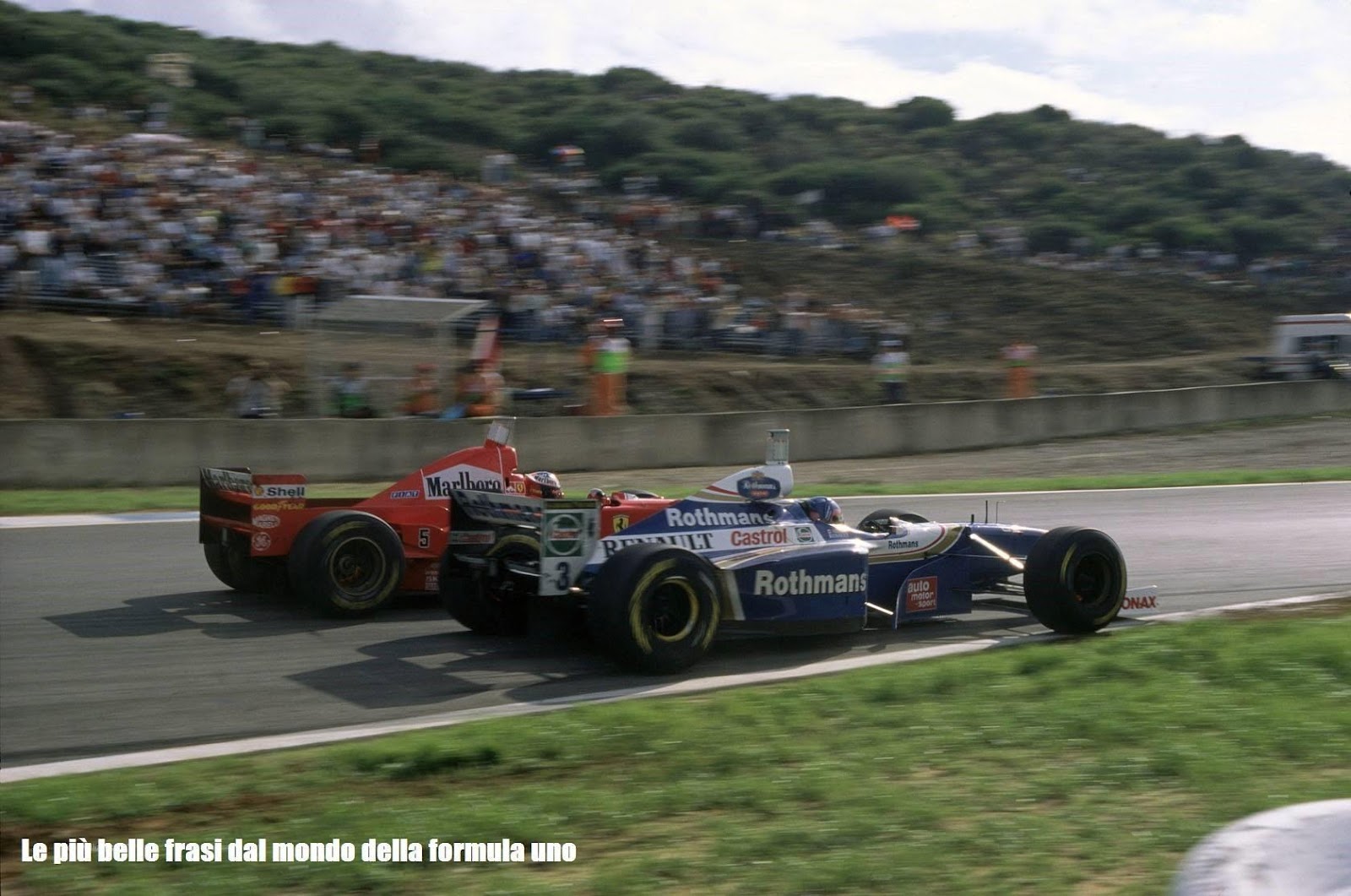 Michael Shumacher and Jacques Villeneuve.