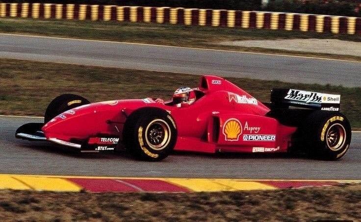 Michael Schumacher testing at Fiorano.