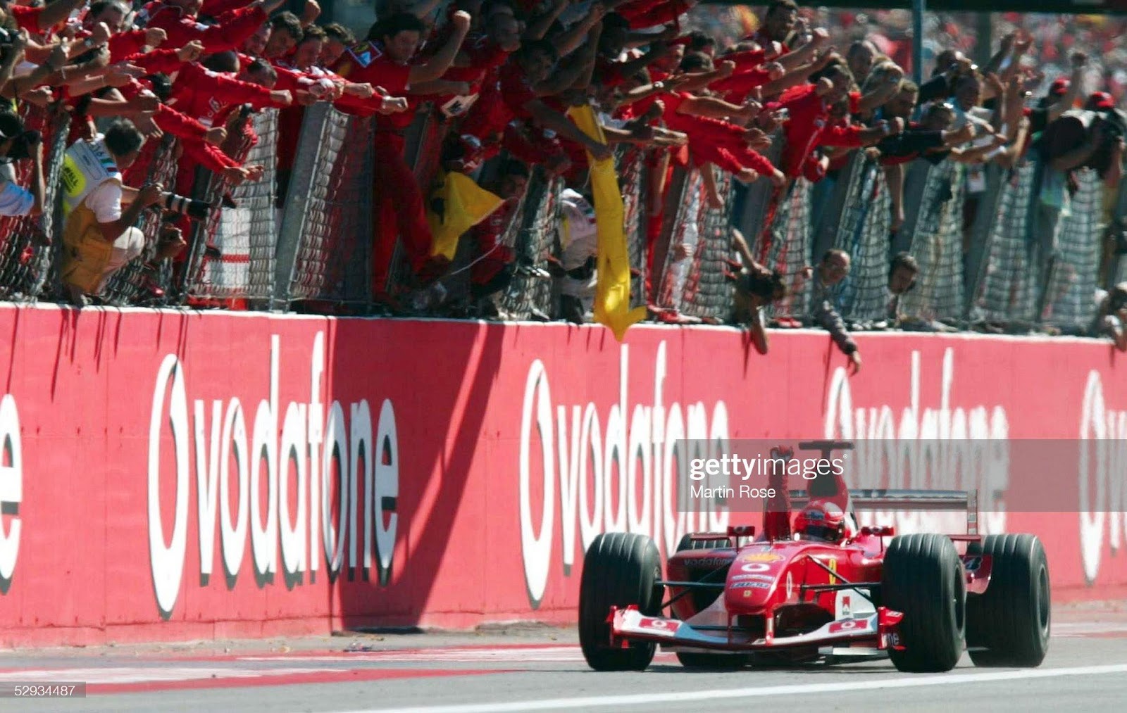 September 14, 2003, Italian Grand Prix at Monza. Michael Schumacher, Ferrari, winner.