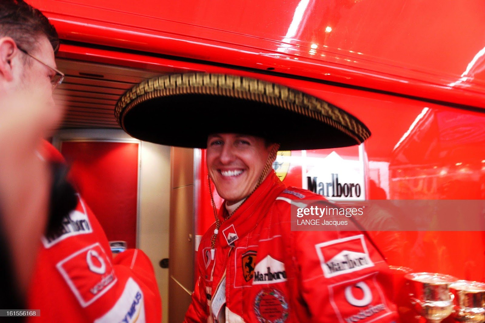 Michael Schumacher with a sombrero.