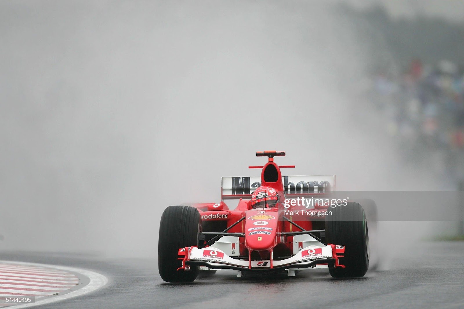 Michael Schumacher, Ferrari, during practice for the Formula One Japanese Grand Prix at Suzuka Circuit on October 8, 2004 in Tokyo. 