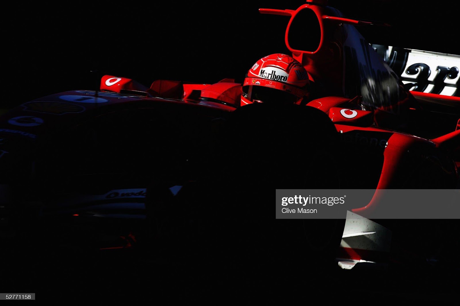 Michael Schumacher, Ferrari, in action during practice prior to qualifying for the F1 Spanish Grand Prix at the Circuit de Catalunya on May 7, 2005 in Barcelona, Spain. 