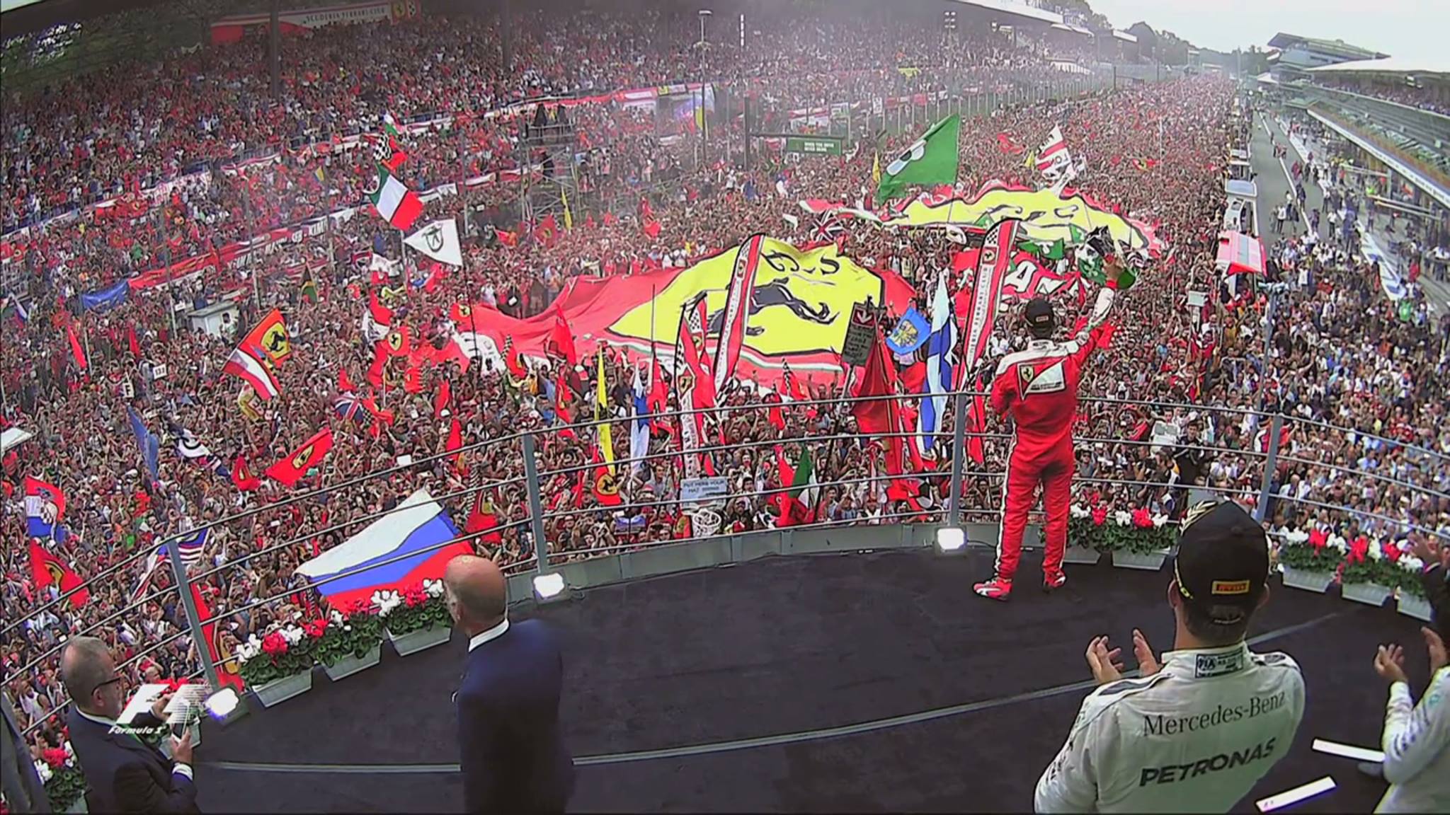 Formula 1 fan crowd