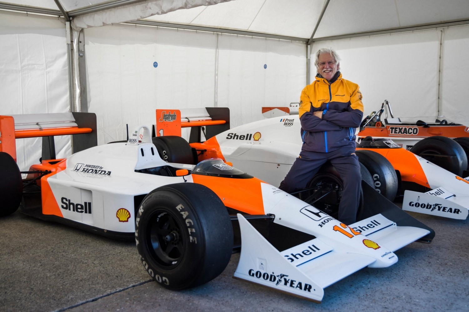Neil Trundle with his McLarens.