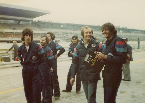 February 13, 2014. Three of McLaren’s greatest luminaries, Neil Trundle, Indy Lall and Ron Dennis at Hockenheim Procar.