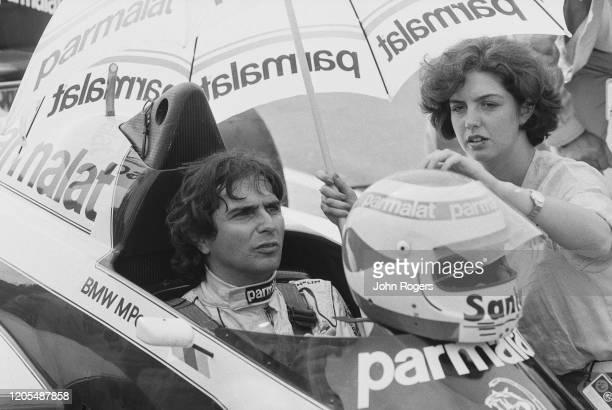 1984 British GP, Brazilian racing driver Nelson Piquet of team MRD International.
