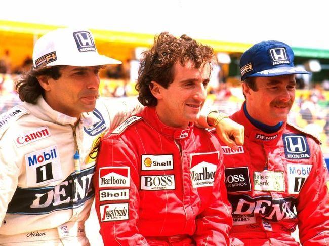 Piquet, Prost and Mansell.