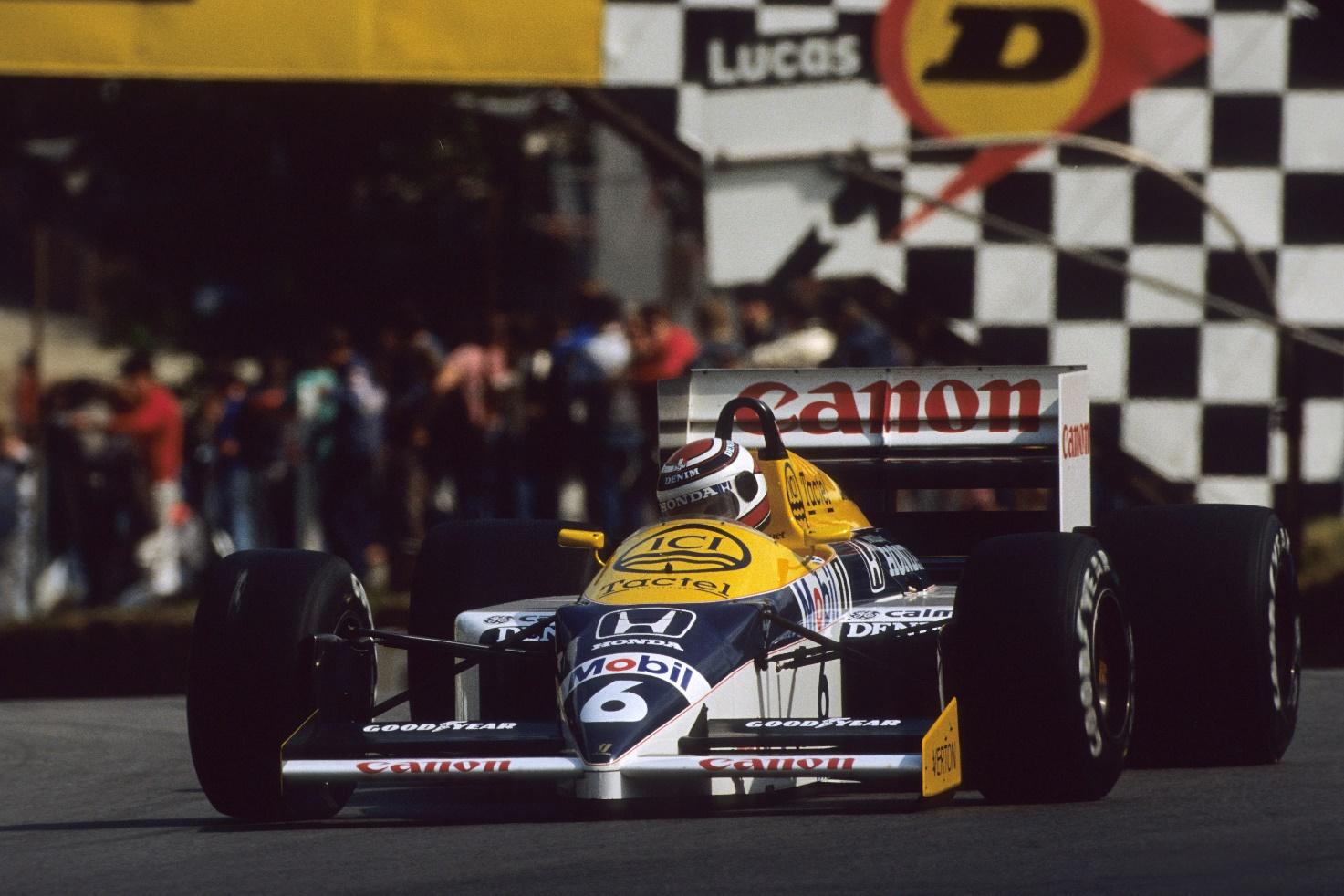 Nelson Piquet in a Williams.