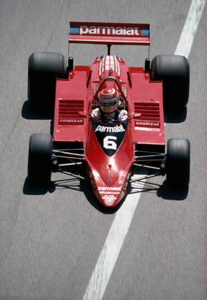 Nelson Piquet in action, driving a Brabham BT48 with an Alfa Romeo V12 engine for the Parmalat Racing Team, during the Monaco Grand Prix on 27th May 1979. Piquet retired from the race during the 68th lap with transmission problems.