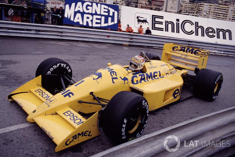 Monaco GP 1988, Nelson Piquet in a Lotus 100T Honda.
