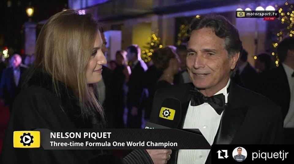 On December 4, 2017, being interviewed by his daughter, Julia Piquet, during an event in which he was honored, in London.