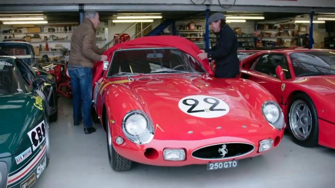 Brian Johnson - lead singer of AC/DC - and Nick Mason, drummer for Pink Floyd, decided to meet up and take this rare red Ferrari for a spin.