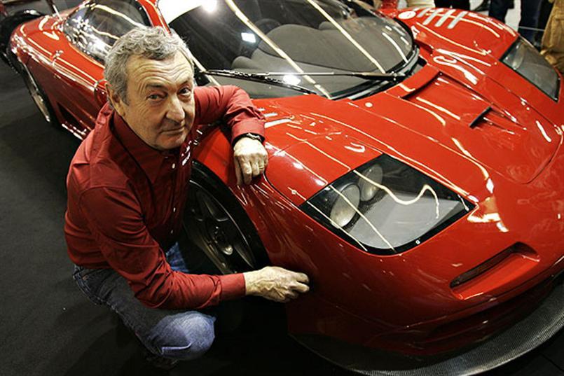 Nick Mason and a red car.