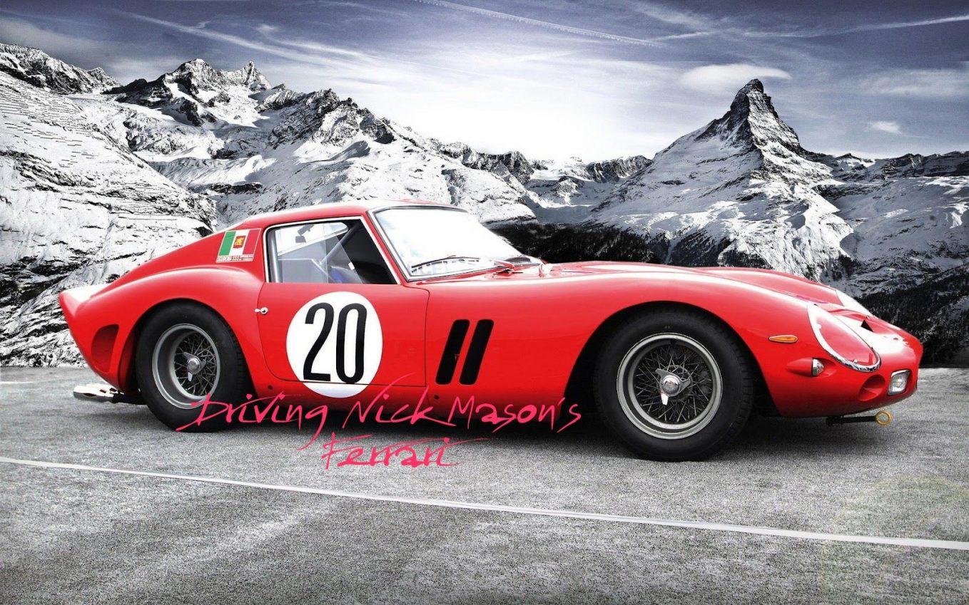 A Nick Mason's red Ferrari.