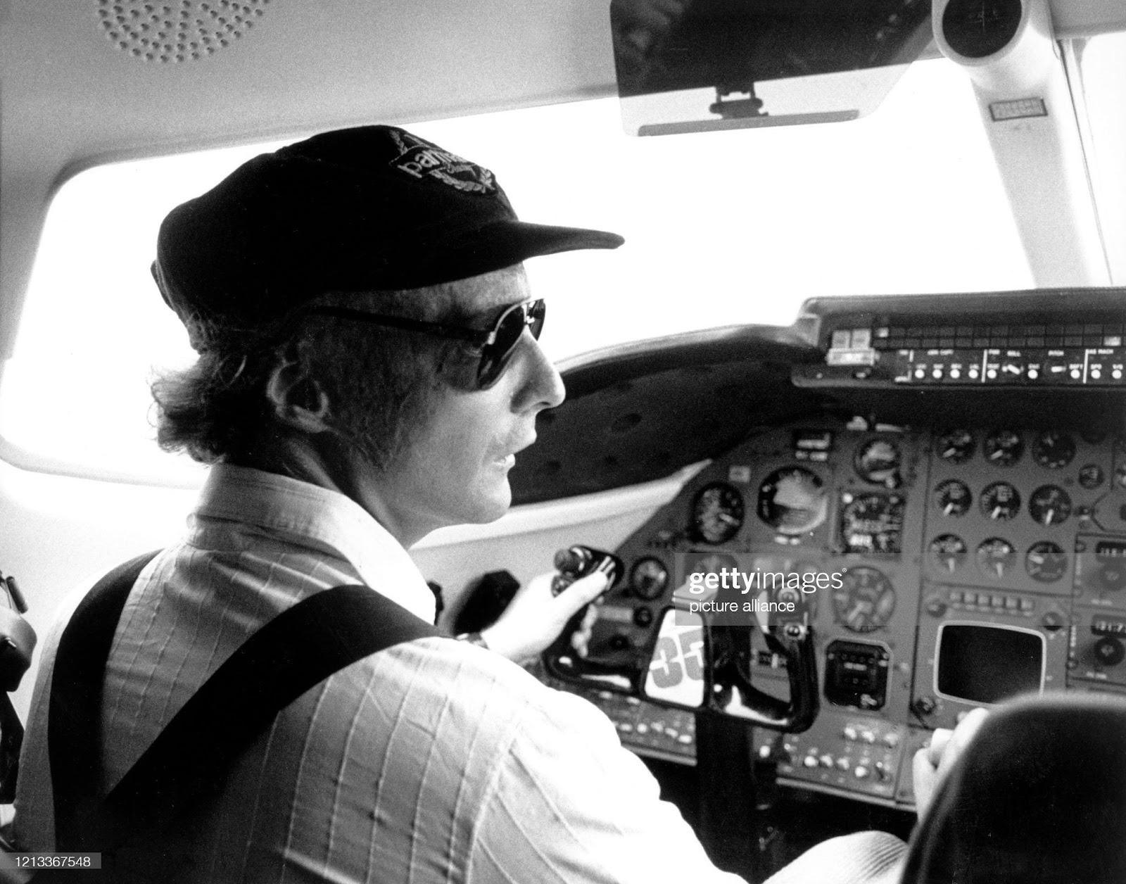 Niki Lauda in a plane