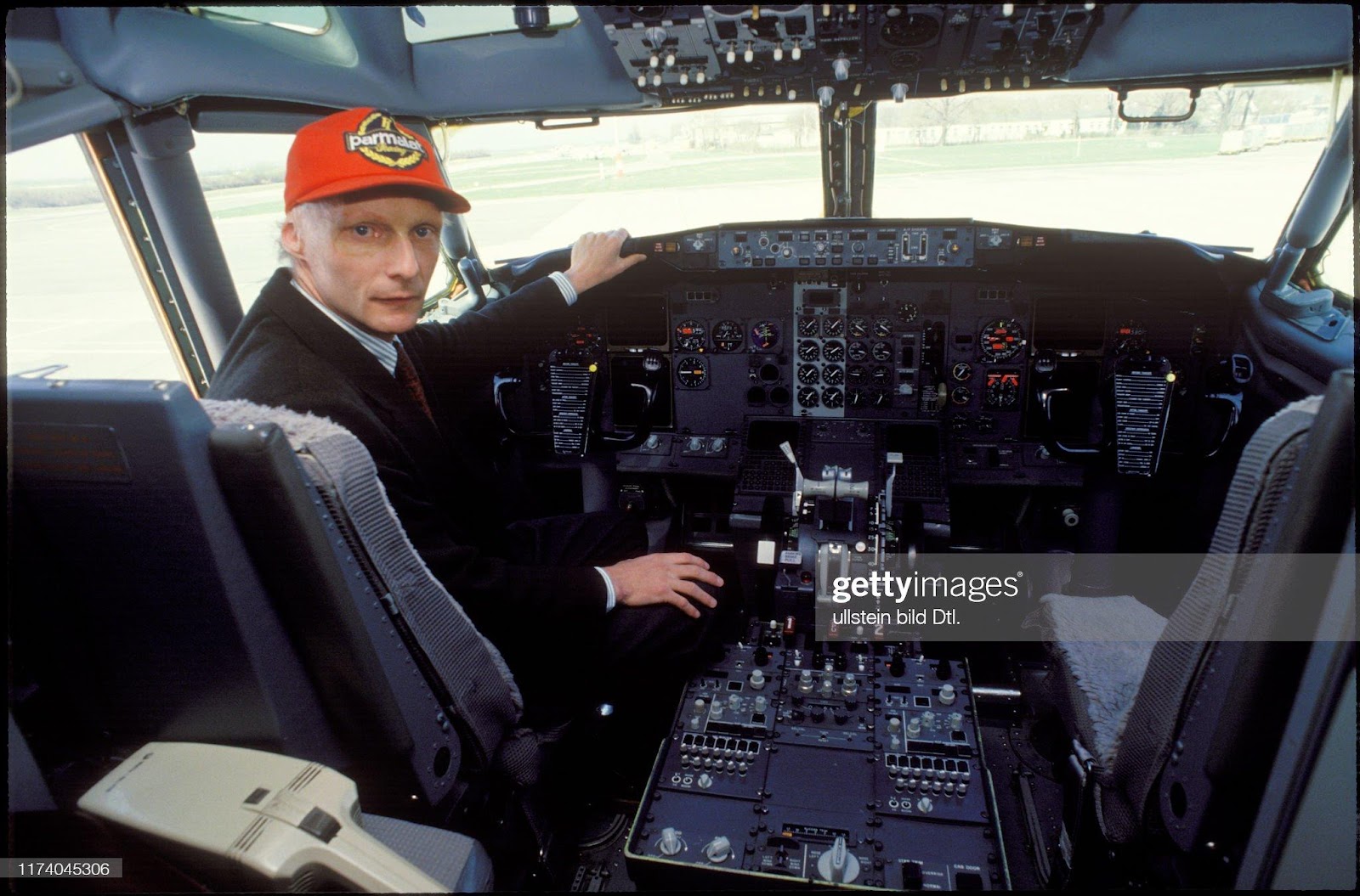 Niki Lauda in a plane
