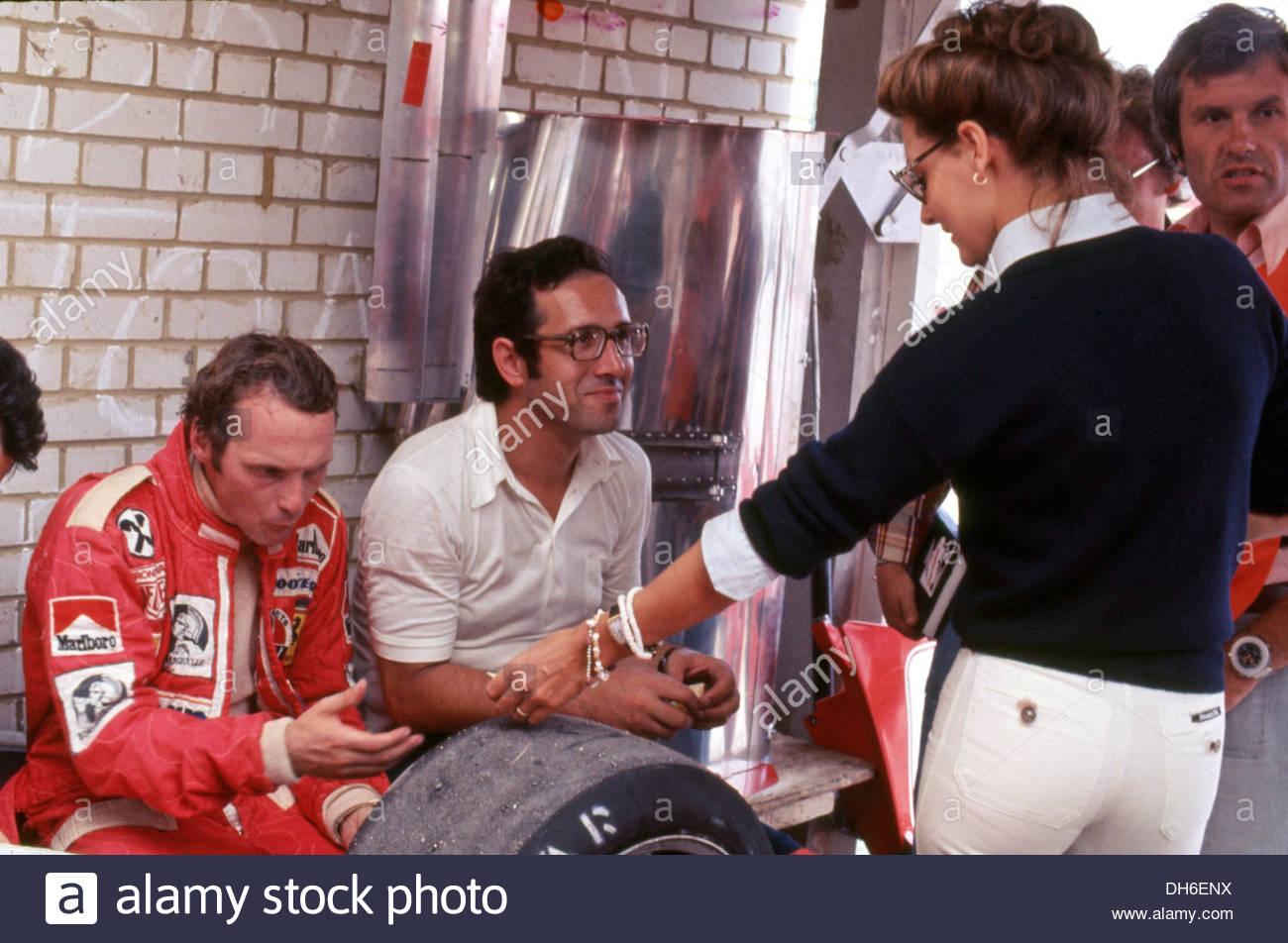 Niki Lauda with his wife