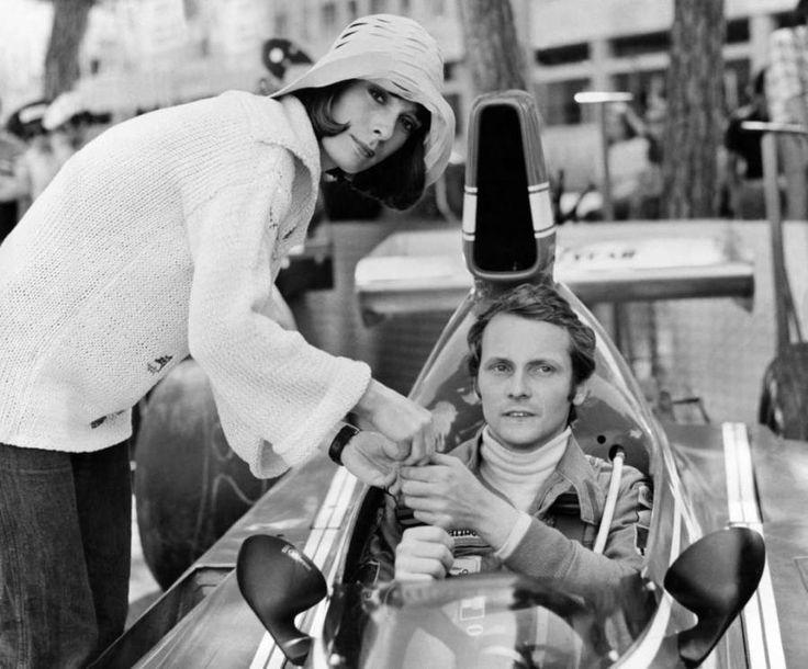 Picture of Niki Lauda and his girlfriend