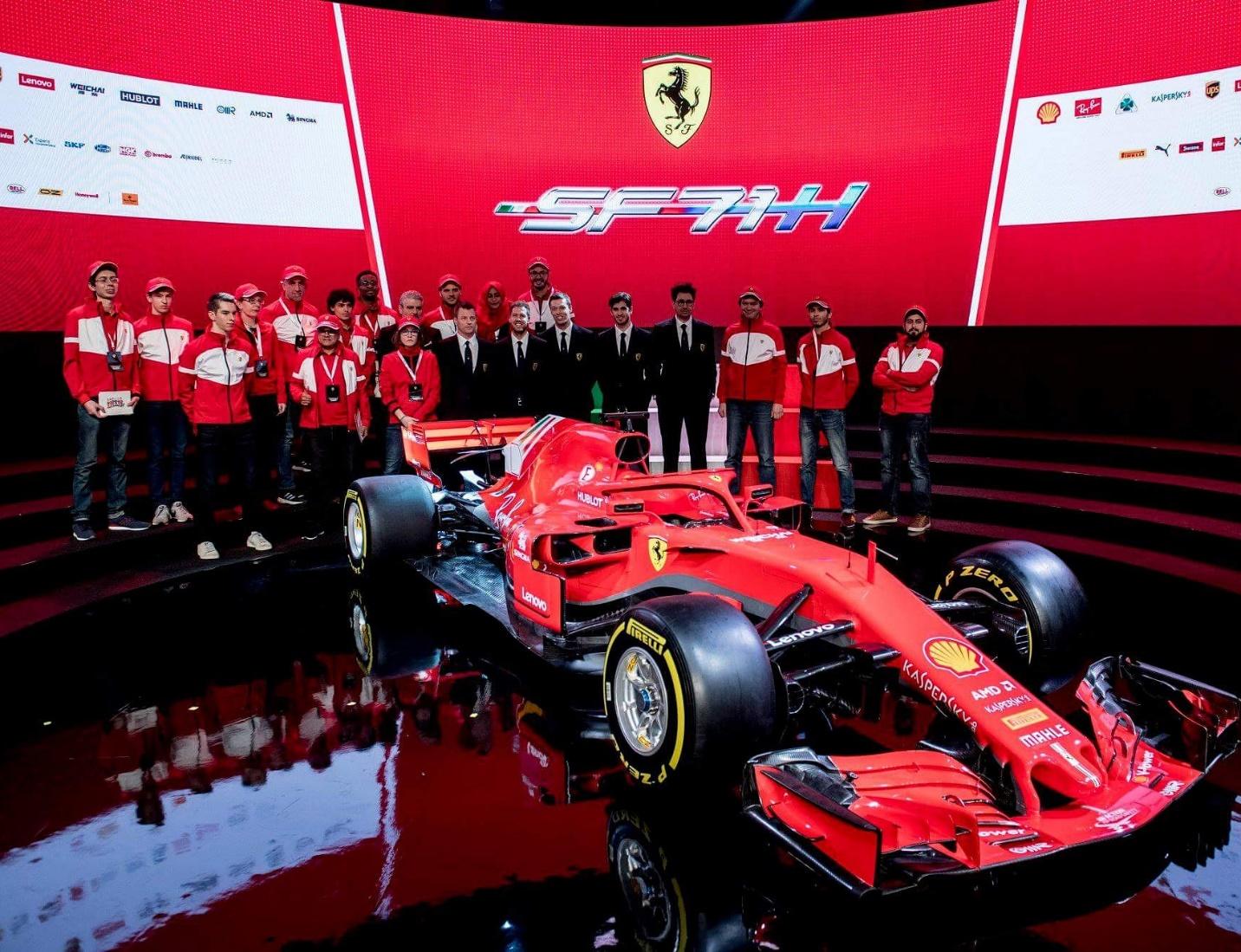 The unveiling of the brand new SF71-H.