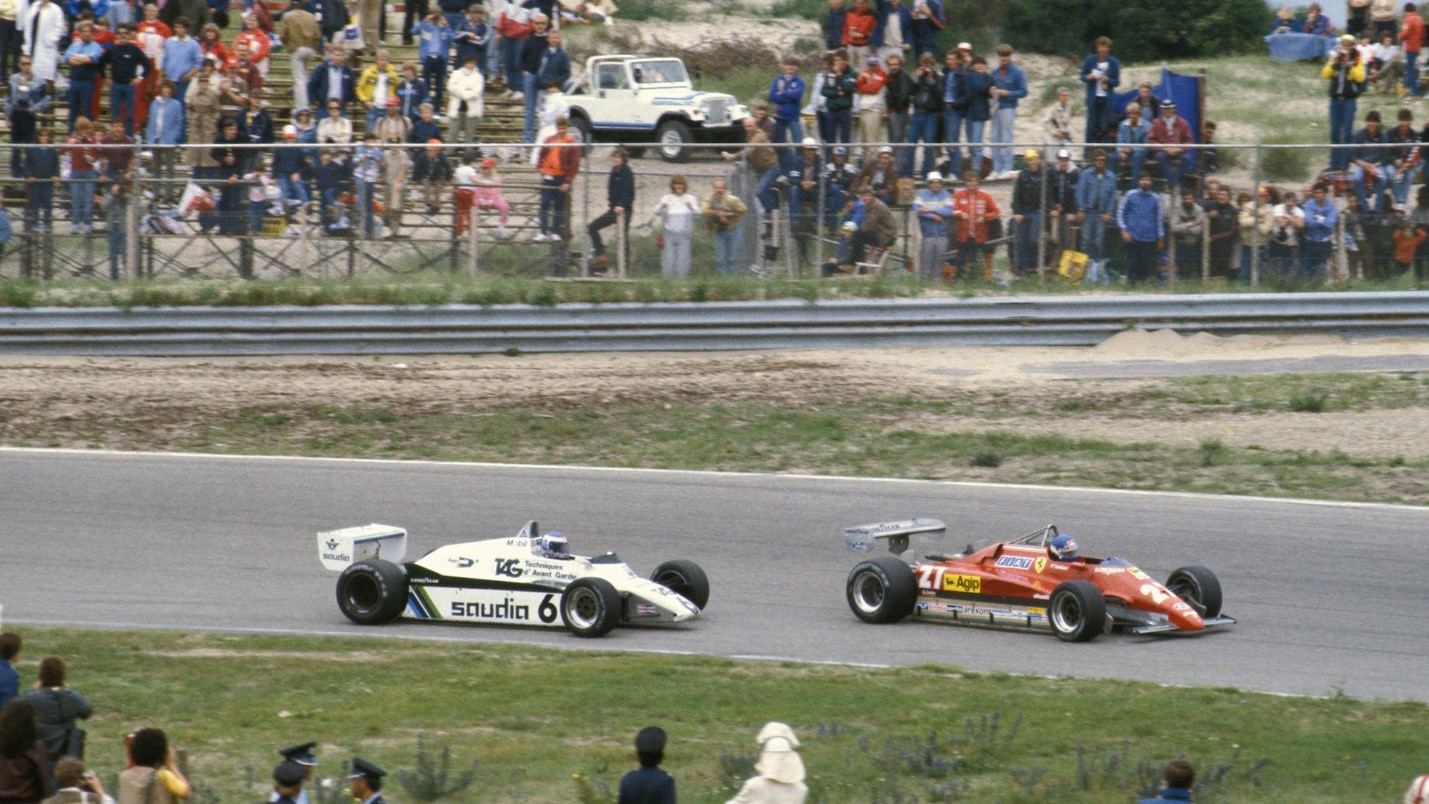 Rosberg (here at Zandvoort) claimed the 1982 season with a single win, in a tragic year for Ferrari. 