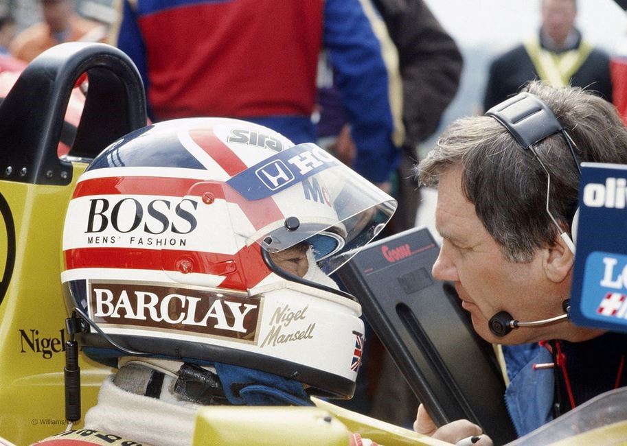 Patrick Head and Nigel Mansell.